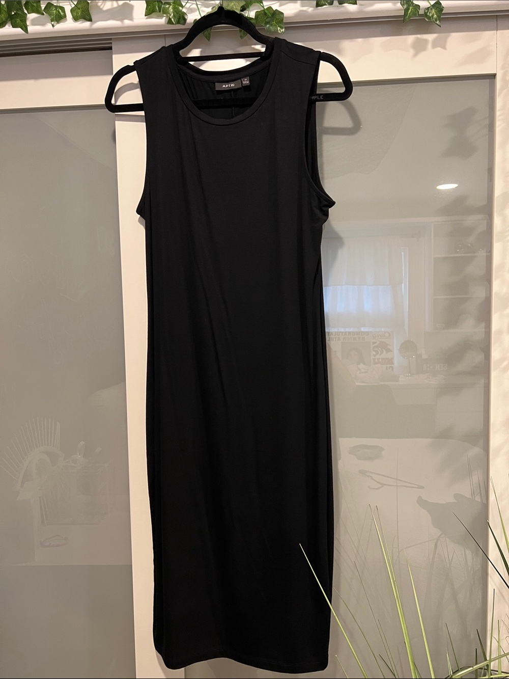Apt. 9 Black Sleeveless Midi Tank Dress